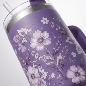 tumbler with purple floral pattern 202609041041